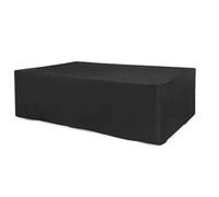 Copertura Tavolo Esterno Impermeabile Copertura For Mobili Da Giardino 1 Pezzo, Protettiva In Tessuto Oxford 210D Set Di Sedili Tavolo Pranzo Resistente Invernale(Black,210x110x70cm)