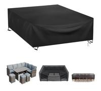 Copertura Tavolo Esterno Impermeabile/Copertura Mobili Da Giardino 160x85x45cm Telo Copritavolo Da Esterno 420D Oxford Anti-UV Copertura Impermeabile per Mobili Da Esterno Antivento Antipolvere