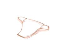 Copertura Telaio Console Centrale Per Discovery 5 Per LR5 2017 2018 Auto Lega Di Alluminio Manopole Aria Condizionata Audio Cornice Cerchio Trim 4 Pezzi Set Accessori Interni(Rose Gold)