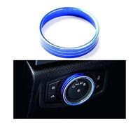 Copertura Telaio Console Centrale Per F150 Per Ford XLT 2016 2017 2018 Per Mustang 2015-2016 Anello Di Copertura Pulsante Dell'interruttore Faro Lega Alluminio Decorazione FInitura(Blue)