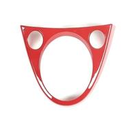 Copertura Telaio Console Centrale Per Fiat 500 2011-2023 ABS In Fibra Di Carbonio Per Auto Pannello Di Controllo Centrale Del Cambio Display Cornice Adesivi Decorativi 1pcs(Red)