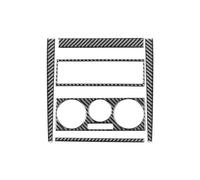 Copertura Telaio Console Centrale Per Golf 4 Per Jetta Per Bora Per MK4 Per R32 Per GTI 1999-2004 Interni Fibra Carbonio Pannello Controllo Centrale Dell'auto Pomello Cambio AC CD(A set)