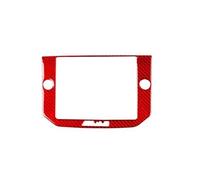 Copertura Telaio Console Centrale Per Maserati Per Ghibli 2014 2015 Pannello CD Per Auto Cornice Per Schermo Di Navigazione Modanature Per Cruscotto.(Red Carbon)