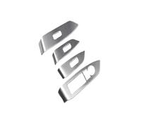 Copertura Telaio Console Centrale Per Mazda Per CX 5 Per CX5 Per CX 5 2017 2018 2019 Pannello Portiera Interno Auto Interruttore Alzacristalli Pulsanti Di Sollevamento( Silver)