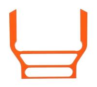 Copertura Telaio Console Centrale Per Mustang 2015-2020 2021 2022 Strisce Decorative Per Console Centrale Auto Pannello Decorativo Per Navigazione GPS Adesivi Copertura Telaio.(Orange)