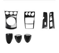 Copertura Telaio Console Centrale Per Nissan Per 350Z Per Z33 RHD Console Centrale Pannello Cambio Alzacristalli Set Di Rivestimenti Interni ABS Fibra Carbonio Interni Auto