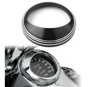 Copertura telaio strumento Compatibile con Dyna per Softail Touring Road King con cornice per tachimetro da 5", lunetta per tachimetro per moto, visiera copri-anello