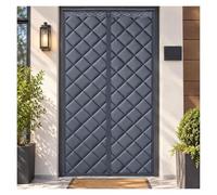 Copertura termica antivento, blocca spifferi freddi magnetici inverno | Sezione centrale trasparente, vedere attraverso l'ingresso senza aprire la copertura(Grey,90x210cm/35.4x82.7in)