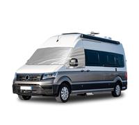 Copertura Termica Esterna per Parabrezza per 2018-2026 VW Crafter | 2018-2026 Grand California, Luxus Copertura Argentata per Parabrezza Antigelo per Finestrini Funzione Oscurante