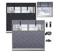 Copertura Termica Per Finestre,30 70 80 90 150cm Kit Di Isolamento Per Finestre L'Inverno A 3 Strati, Pellicola Isolante Camera Da Casa Soggiorno, Tende Termiche Isolanti(Gray,70x160cm)