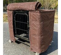 Copertura termica per gabbia per cani, antivento, invernale, con | Copertura termica per gabbia per cani, antivento e calda per l'inverno, offre comfort e protezione per il tuo animale