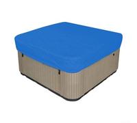 Copertura termica quadrata per spa e vasca da bagno all'aperto resistente alle intemperie protezione dalle foglie di neve design pieghevole blu 200 x 150 cm (231 x 231 x 30 cm)