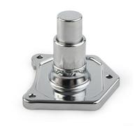 Copertura terminale del solenoide in alluminio billet cromato con interruttore di avviamento a pulsante per Big Twin 1991-2017 Custom Install Backup attivazione
