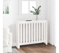 vidaXL Copertura Termosifone Bianca 108,5x19x84 cm Legno Massello Pino