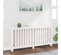 Copertura Termosifone Bianca 169x19x84 cm Legno Massello Pino