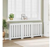 Copertura Termosifone Bianca 205x21,5x83,5 cm Legno Multistrato