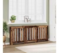 vidaXL Copertura termosifone Legno Antico 205x21,5x83,5 cm Multistrato
