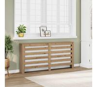 vidaXL Copertura Termosifone Rovere 175x20x82 cm in Legno Multistrato, copritermosifone, Copertura termosifone Ampia, Copertura Sottile termosifone