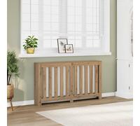 vidaXL Copertura termosifone Rovere Artigianale 149x20x82 cm in legno