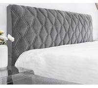 Copertura Testiera Letto Matrimoniale/Singolo Imbottito Copri Testata Letto Una Piazza E Mezza Tessuto,Universale Copritestata Fodera Testiera Letto Fodera Elastica Velluto Protezione ( Color : #1 , S