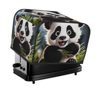 Copertura trapuntata per tostapane a 4 fette, con manico, simpatico panda a forma di animale, copertura antipolvere per decorare la casa, la tavola, la cucina