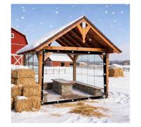 Copertura Trasparente Invernale Antipioggia, Protegge Dal Vento E Dalla Neve, Facile Da Installare, Adatta per Giardini, Fattorie, Patio SHAARI(10x11ft/3x3.5m)