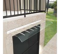 Copertura trasparente per esterni per porta d'ingresso e patio, impermeabile, 50 x 200 cm, protezione dalla pioggia
