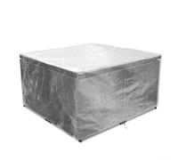 Copertura trasparente per mobili da esterno, in polietilene, impermeabile, antipolvere, con corda regolabile, per set da giardino in rattan, rettangolare, 200 x 160 x 71 cm