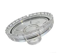 Copertura trasparente per pompa con filtro a sabbia per Intex 2006 L/H P6665 con guarnizione, protezione in plastica robusta per attrezzature da piscina fuori terra, bianco (ghiera + base)