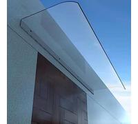 Copertura trasparente per porta, impermeabile, copertura invisibile per la pioggia, per giardino e patio, spessore 3,5 mm, in policarbonato, disponibile in varie misure, 40 x 350 cm