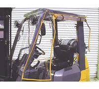 Copertura trasparente universale per cabina del carrello elevatore, copertura resistente per parabrezza e pioggia, in vinile impermeabile per protezione UV, capacità fino a 13000+ libbre