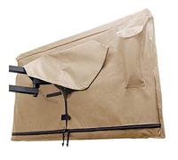 Copertura TV esterna 86-90 pollici, con cerniera, resistente alle intemperie, impermeabile a 360°, interno morbido antigraffio - Beige