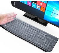 Copertura ultra sottile per tastiera wireless Logitech MK270 e Logitech K200 K260 K270 MK200 MK260 MK270 MK275 MK295, accessori Logitech MK270, trasparente (layout USA)