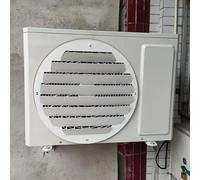 Copertura unità AC Esterna Deflettore condizionatore d'Aria,Prevenzione Anti-Diretta del soffiaggio dell'Aria Protezione Antivento dissipazione del Calore Deflettore otturatore in Acciaio inossidabi