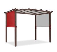 Copertura universale impermeabile dell'ombra rossa 5.4x2.5m del baldacchino della sostituzione della pergola per la struttura della pergola