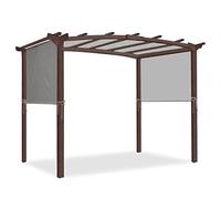 Copertura universale impermeabile di ricambio per strutture - grigio 3 x 2,4 m resistente alle intemperie giardino ombra riparo patio baldacchino top