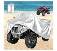 Copertura universale per ATV tessuto Oxford resistente 600D Coperture grandi pers quad a 4 ruote impermeabili per tutte le stagioni antivento protezione dai raggi UV,Argento,210 × 120 × 115 cm