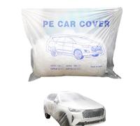 Copertura universale per auto usa e getta, PE trasparente, protezione antipolvere per auto, per esterni, copertura protettiva per auto