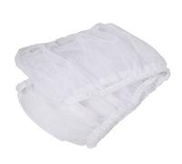 Copertura Universale per Gabbia Uccelli, Nylon Mesh, Taglia L, Bianca, Ventilata, Cattura Semi