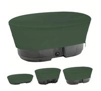 Copertura vasca idromassaggio, 420D Oxford Termica antipolvere contro il vento UV Spa tutte stagioni Piscina protettiva Fune, Interni Esterni Estate Inverno (Green,133x81x31cm/50-Gallon)