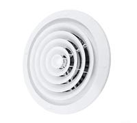 Copertura Ventola ABS per Condotti 300mm Flusso Copertura Ventola(220-250) | Materiale ABS per robusto, resistenza all'umidità, previene condensa, migliora qualità , colore bianco