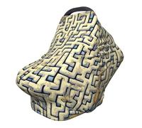 Copertura versatile per passeggino con mappa del tesoro labirinto/copertura per allattamento, appositamente progettata per il tuo bambino