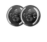 Copertura Vetro Faro Per AM Per Hummer Per H1 Per H2 Fari 1 Paio Di Accessori Per Auto Luci Di Marcia 75W Auto LED H4 7 Pollici Angel Eyes H4 Fari A LED