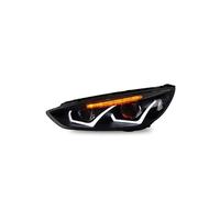 Copertura Vetro Faro Per Ford Per Focus 2015-2018 Fari Anteriori A LED Completi Luci Di Marcia Bi-Xeno Fendinebbia Angoli Di Inclinazione Accessori Di Per Auto(No include low bulbs)