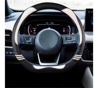 Copertura Volante Auto Coprivolante Auto A Forma D per Nissan per X-Trail per Qashqai per March per Serena per Micra per Kicks 2017-2019 per Altima per Teana 2019 Copri Volante per Auto(Bianco)