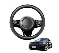 Copertura Volante Auto in Fibra di Carbonio per 1 Series E81 E82 E87 E88 2003-2011 Antiscivolo Traspirante Protezioni del Volante Nero Opaco Forma Rotonda,Matte+Suede