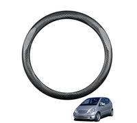 Copertura Volante Auto in Fibra di Carbonio per A Class W168 1997-2003 Antiscivolo Traspirante Protezioni del Volante Nero Opaco Forma Rotonda,Matte