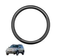 Copertura Volante Auto in Fibra di Carbonio per CRV MK1 RD1 RD2 RD3 1995-2001 Antiscivolo Traspirante Protezioni del Volante Nero Opaco Forma Rotonda,Matte+Leather