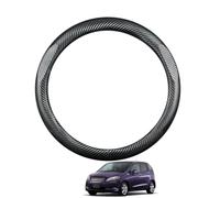 Copertura Volante Auto in Fibra di Carbonio per FR-V/Edix 2004-2009 Antiscivolo Traspirante Protezioni del Volante Nero Opaco Forma Rotonda,Matte