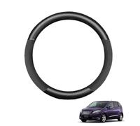 Copertura Volante Auto in Fibra di Carbonio per FR-V/Edix 2004-2009 Antiscivolo Traspirante Protezioni del Volante Nero Opaco Forma Rotonda,Matte+Suede